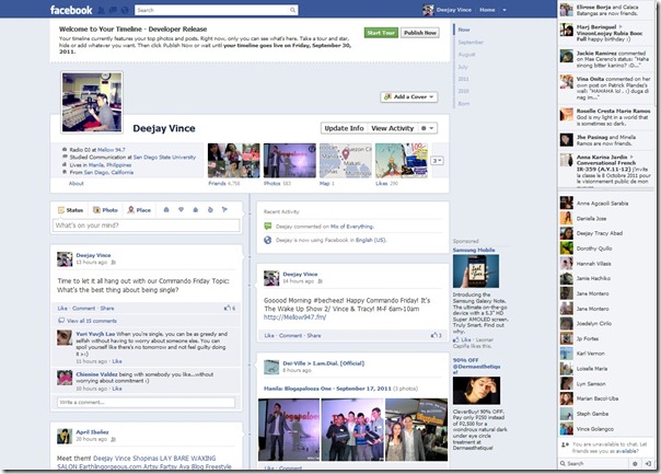 How to Get the New Facebook Timeline and Two Column Homepage instructions 9