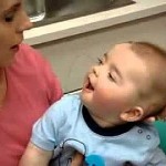 Deaf Baby Hears His Mom’s Voice for the First Time Caught on Camera
